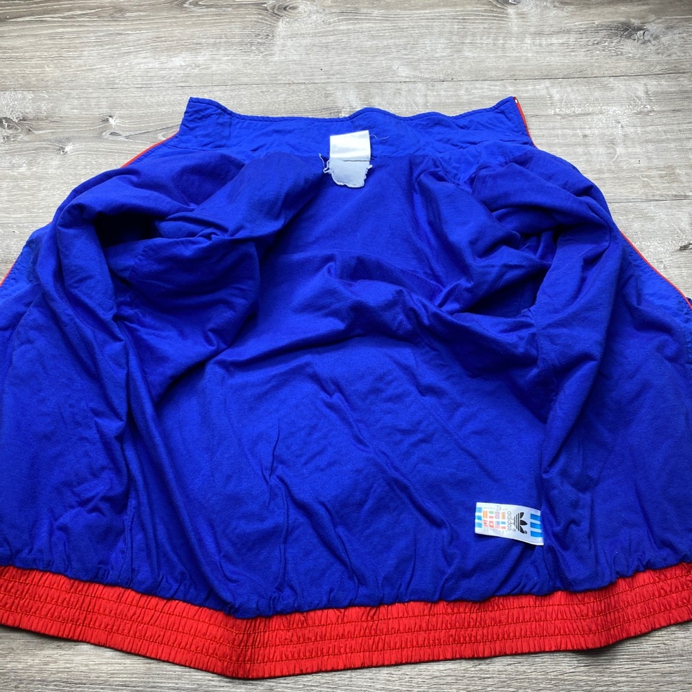 Adidas Jacket Mens S/M Red Blue Vintage 1993/94 FC Bayern Munich Windbreaker 90s - Picture 8 of 16